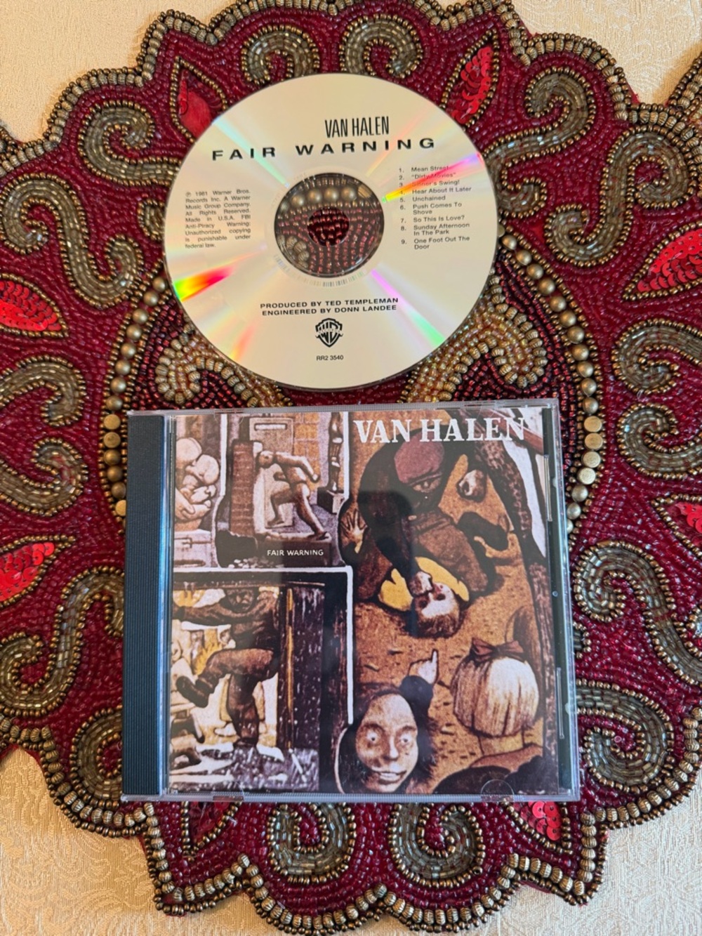 Van Halen "Fair Warning" used CD